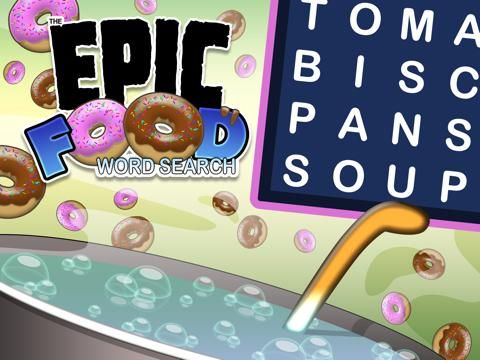 Epic Food Word Search game screenshot