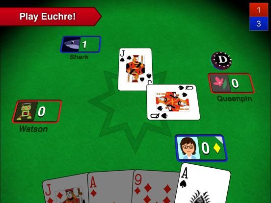 Euchre 3D game screenshot