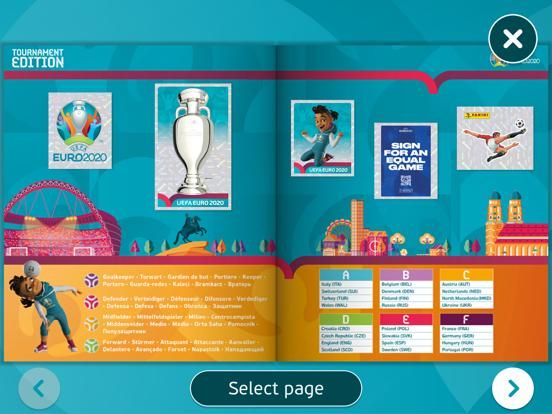 EURO 2020 Panini sticker album App Screenshot