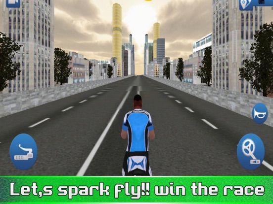 Extreme Bicycle City Race game screenshot