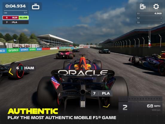 F1 Mobile Racing App Screenshot