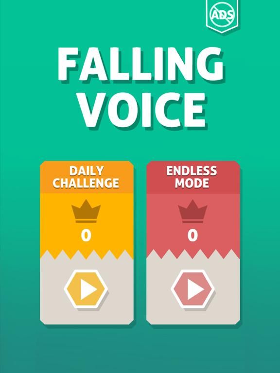 Falling Voice App Screenshot