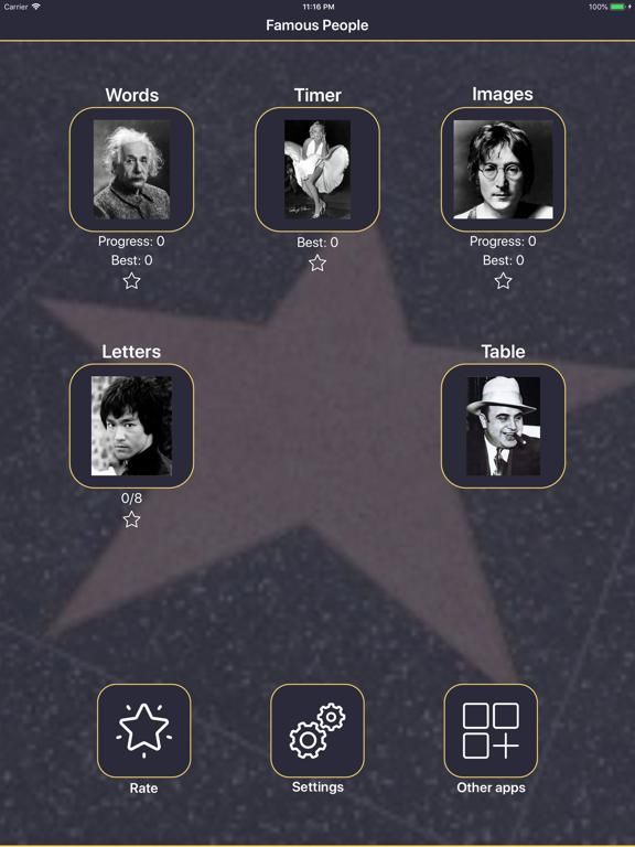 Famous People game screenshot
