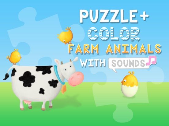 Farm Animals Puzzles App Screenshot