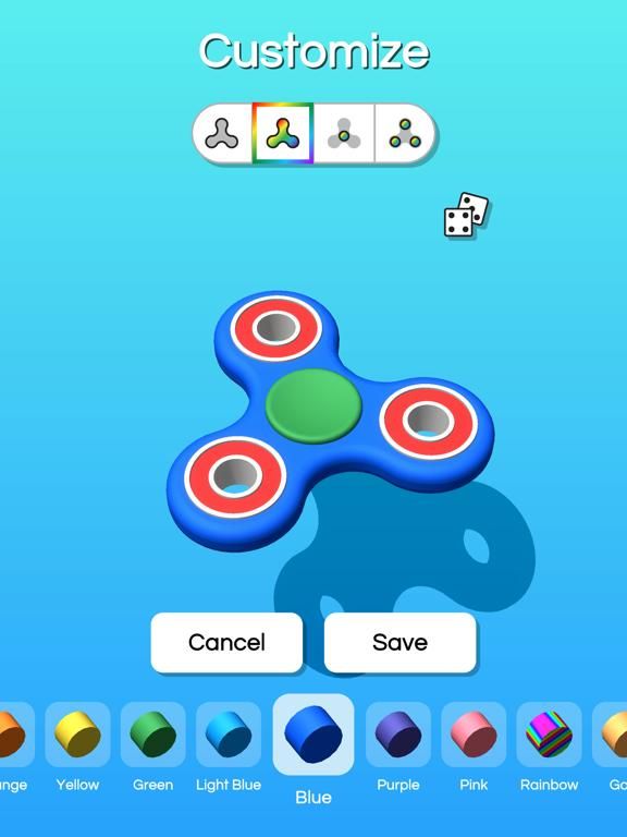 Fidget Spinner Designer game screenshot