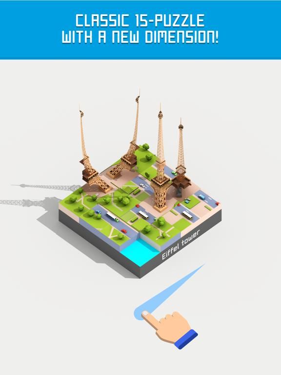 Fifteen: 3D & AR 15 puzzle game screenshot