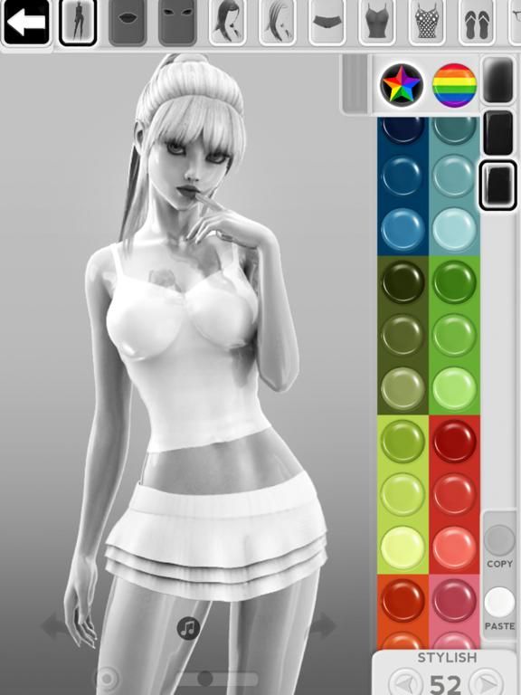 Figuromo Dress Doll : Anime Tattoo Girl game screenshot