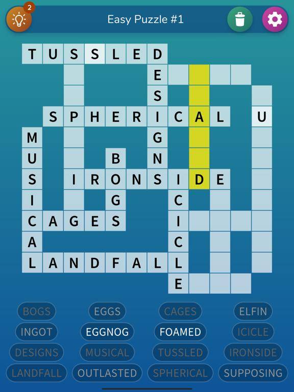 Fill-In Crosswords App Screenshot