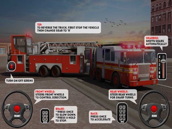 Fire Truck Driving School 2018 game screenshot