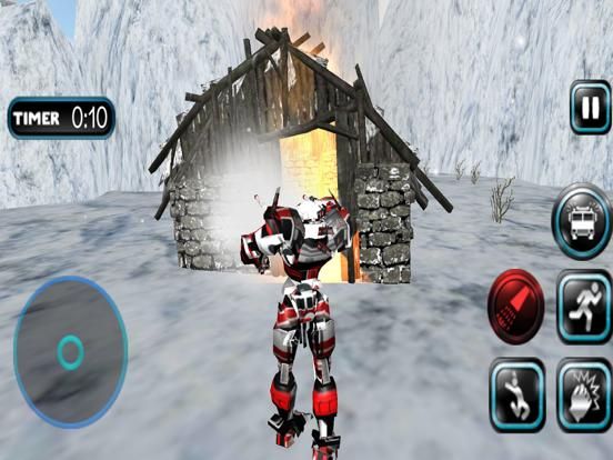 Fire Truck Robot Car Transform game screenshot