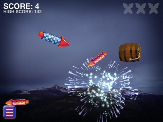 Fireworks Finger Fun game screenshot