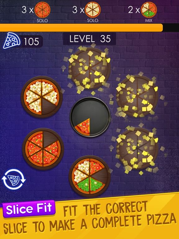 Fit The Slices Puzzle App Screenshot