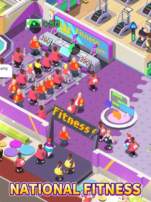 Fitness Club Tycoon game screenshot