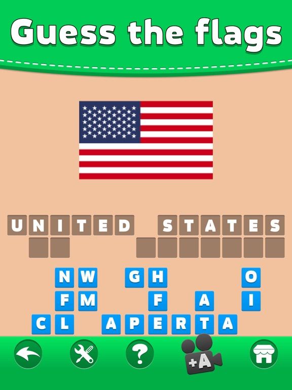 Flags Quiz game screenshot