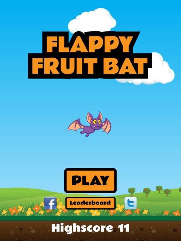 Flappy Fruit Bat game screenshot