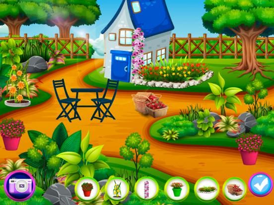 Flower Garden Decorator Game App Screenshot