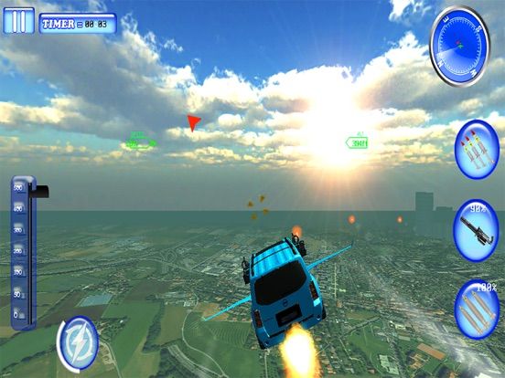 Flying Jeep Gunship Battle 3D 2017 game screenshot