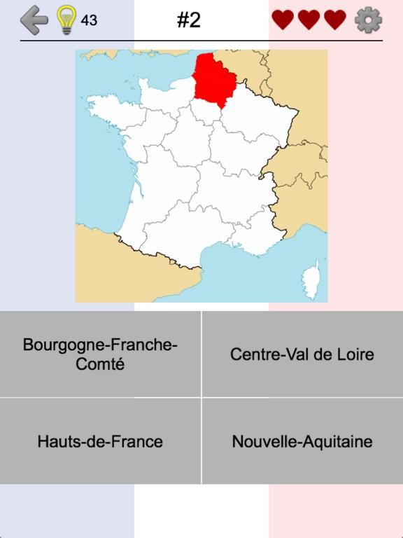 French Regions game screenshot