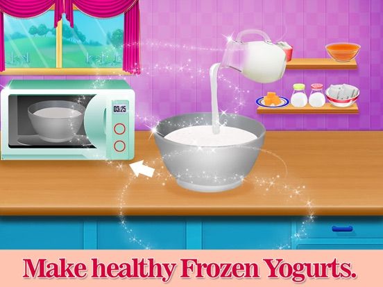 Frozen Yogurt Cooking Fun App Screenshot