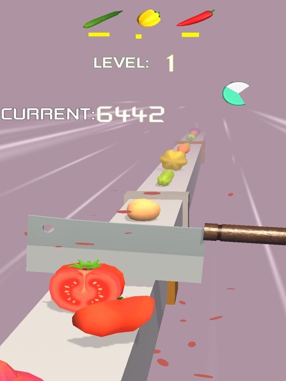 Fruit chop game screenshot