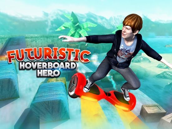 Futuristic Hoverboard Hero game screenshot