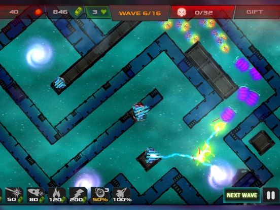 Galaxy Glow Defense game screenshot