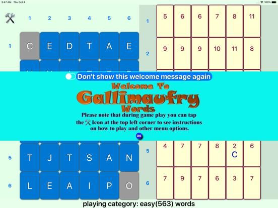 Gallimaufry Words Full App Screenshot