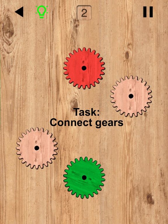 Gears logic puzzles game screenshot