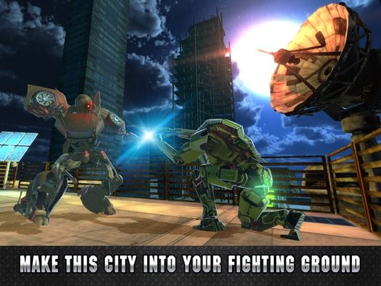 Giant Ray Robot Steel Fighting 3D game screenshot