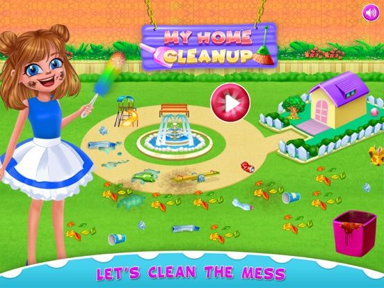 Girls Cleanup House Cleaning App Screenshot