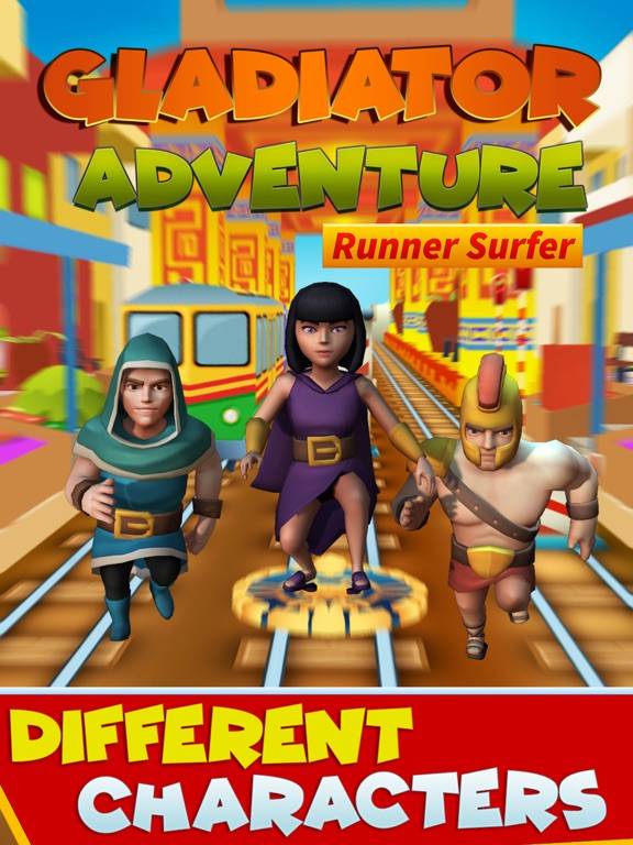 GLADIATOR Train Runner Surfers game screenshot