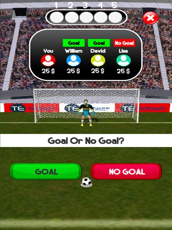 Goal Or No Goal game screenshot