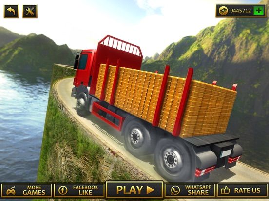 Gold Transporter Truck Drive App Screenshot