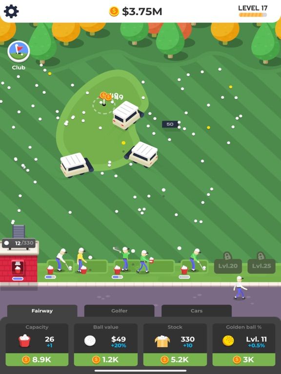 Golf Inc. Tycoon game screenshot