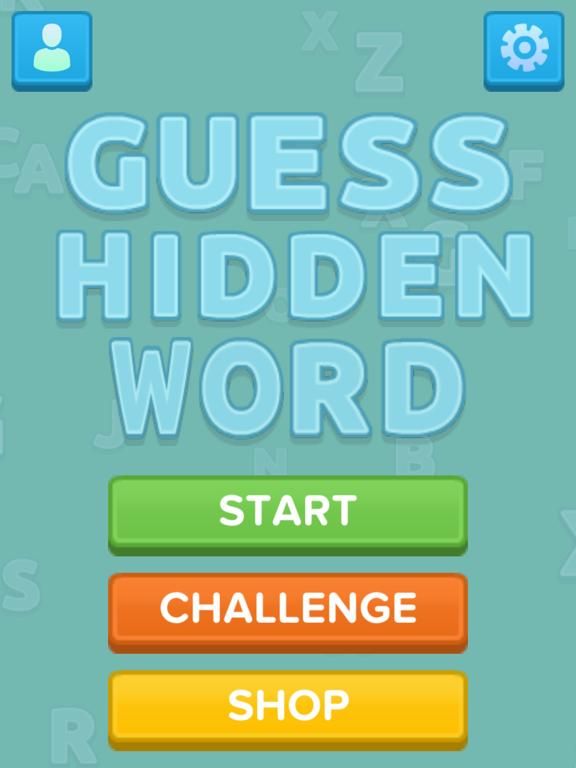 Guess Hidden Word App Screenshot