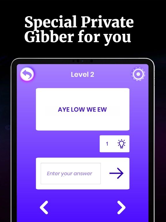 Guess the Gibberish App Screenshot