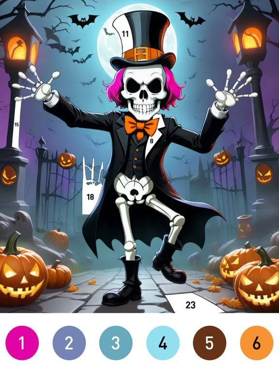 Halloween Coloring Book Games game screenshot