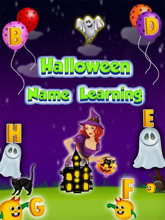 Halloween Names Learning game screenshot