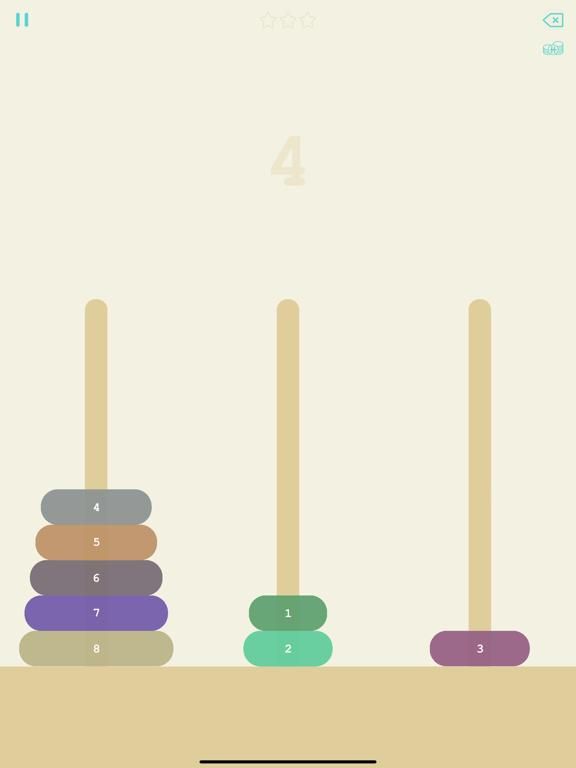 Hanoi Tower Touch App Screenshot