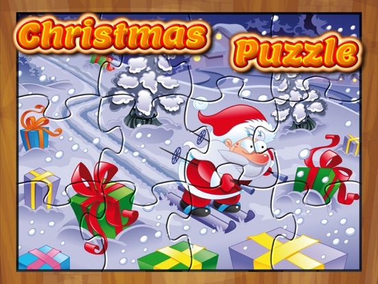 Happy Christmas Time with Santa Claus, Snowman, Elf, Reindeer Jigsaw Puzzles: Fun Educational Game for Kids and Toddlers game screenshot