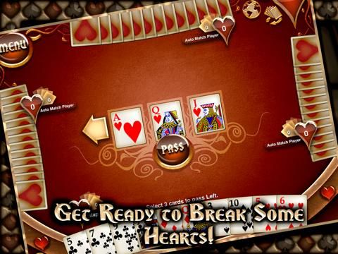 Hearts Tournament game screenshot