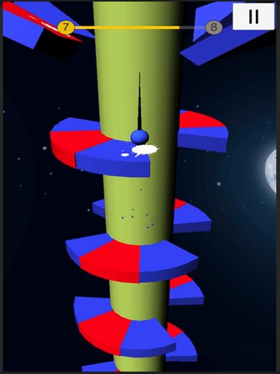 Helix ball jump game screenshot