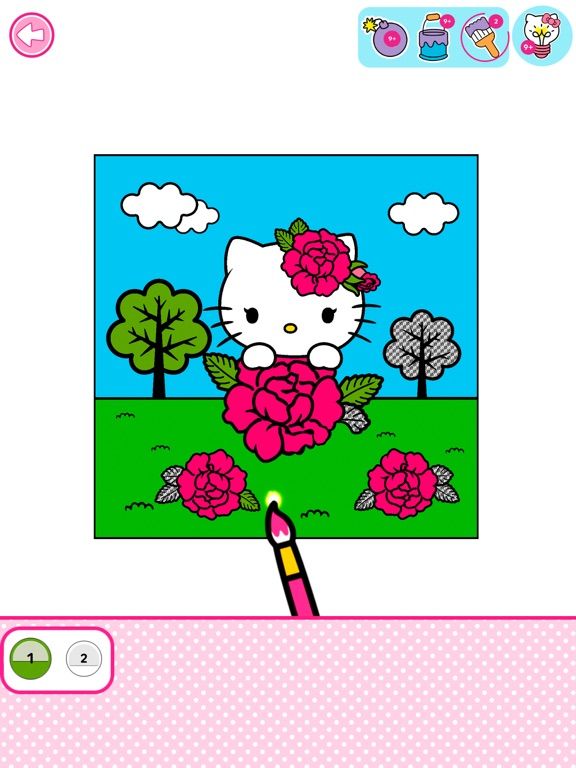 Hello Kitty: Coloring Book game screenshot