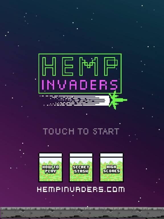 Hemp Invaders App Screenshot