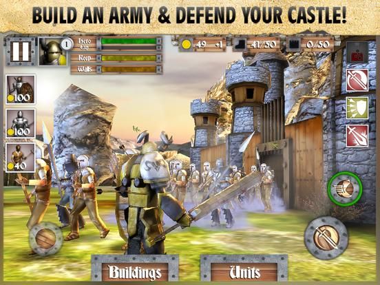 Heroes and Castles game screenshot