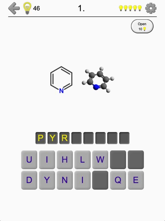 Heterocyclic Compounds game screenshot