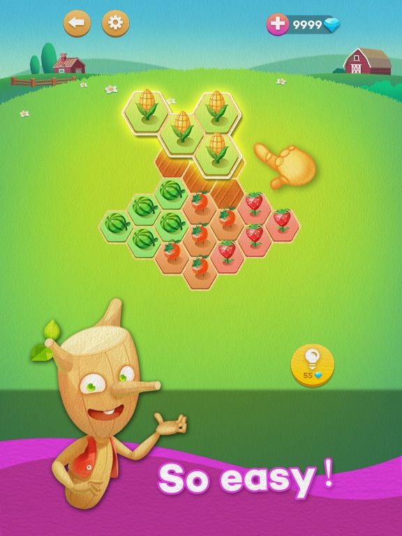Hexa Farm :Simple Block Puzzle game screenshot