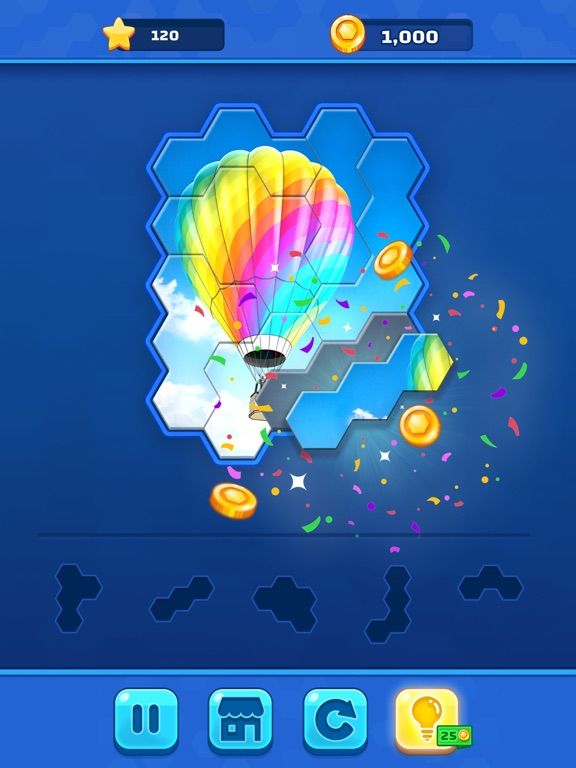 Hexa Jigsaw Challenge App Screenshot