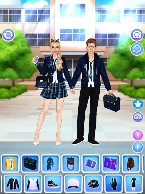High School Couple Makeover App Screenshot