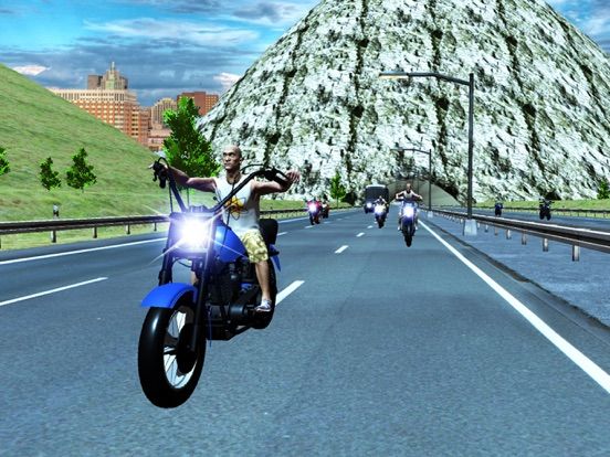 Highway Traffic Bike Rider game screenshot